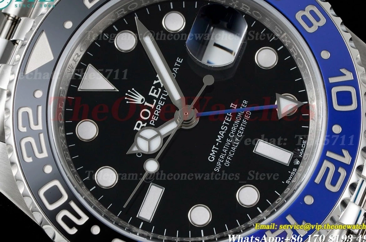 GMT Black 40mm DD3285 126710 SS II Super Jub Clean Batgirl Clone SS 0429